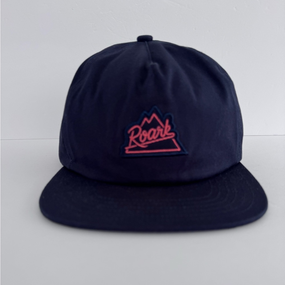 Roark Peaking 5 Panel Hat in Dark Navy